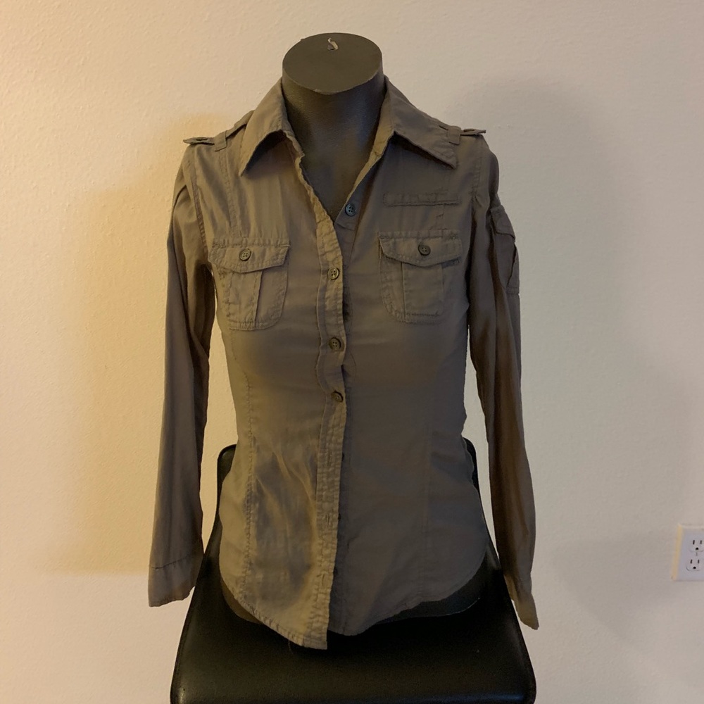 Army Green Blouse